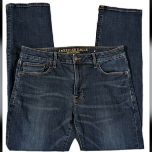 American Eagle Extreme Flex Original Straight Men's Size 33x32 Blue Denim Jeans
